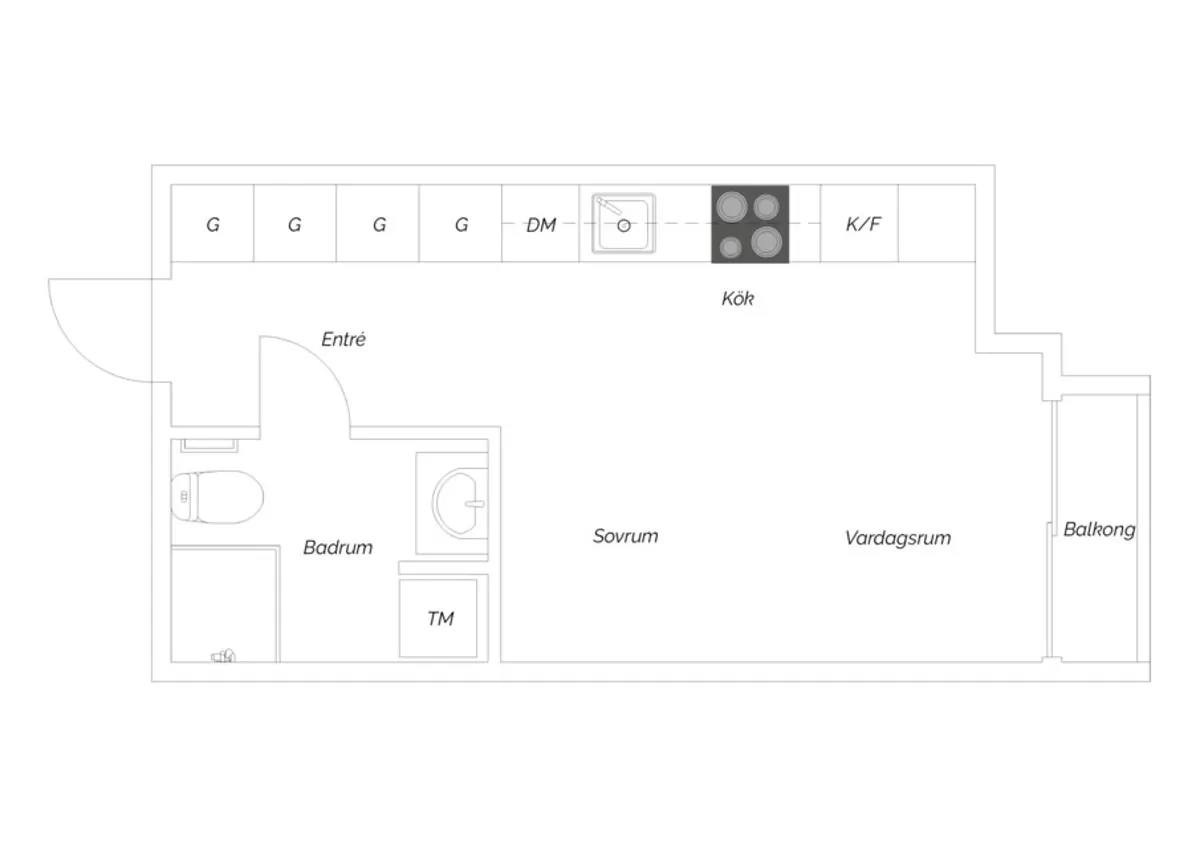 Floor plan for Lodjursstråket 1