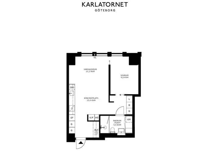 Planritning för Lodjursstråket 1
