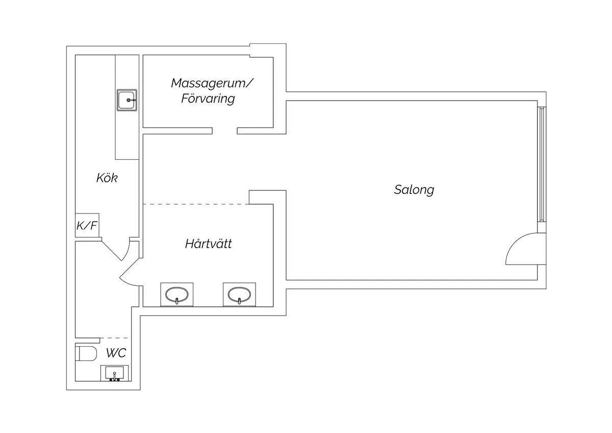 Floor plan for Köpenhamnsvägen 49