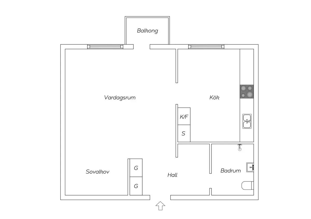 Planritning för Nysättravägen 19