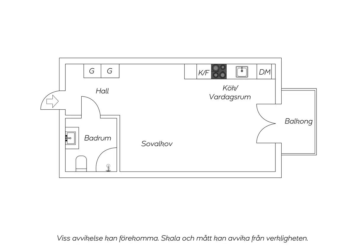 Planritning för Värdsholmsgatan 3