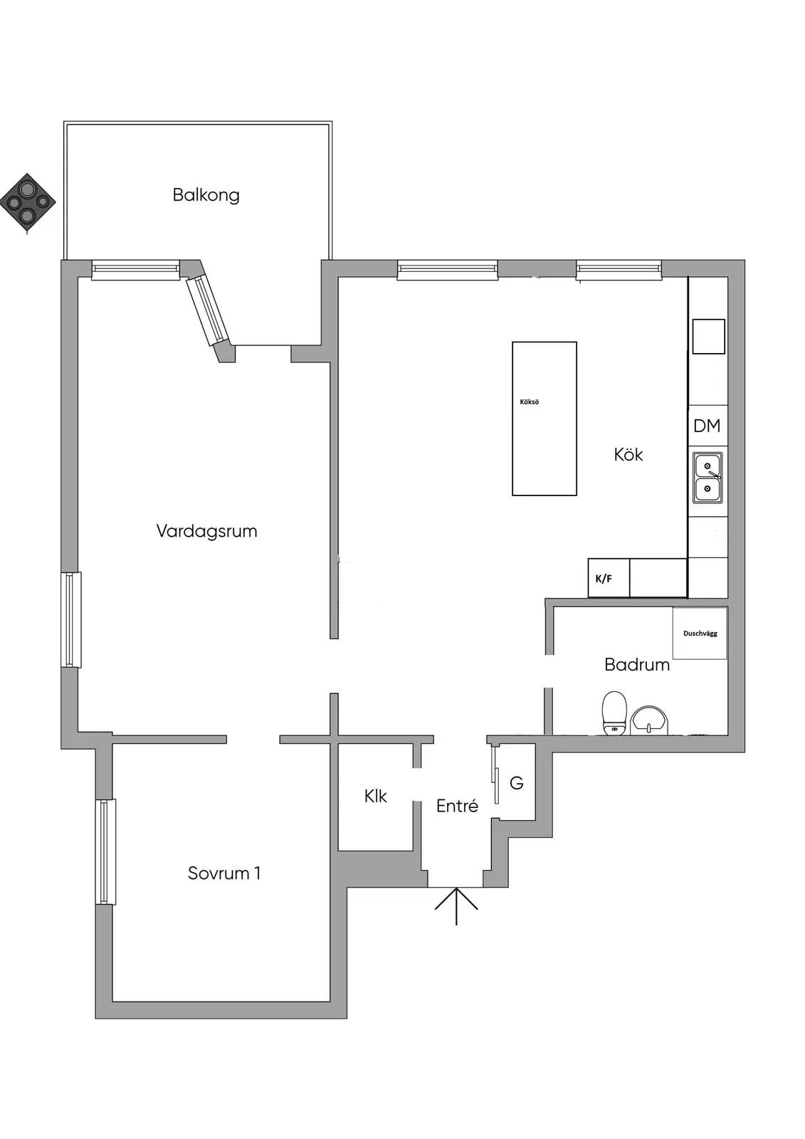 Planritning för Ripstigen 2