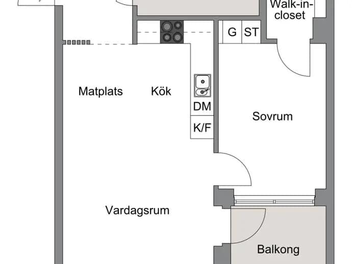 Floor plan for Labradorgatan 8