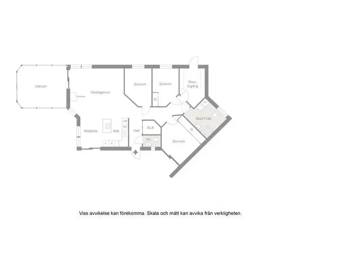 Floor plan for Möllevägen 38A