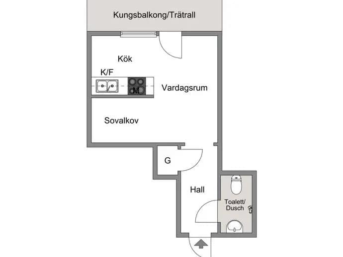 Floor plan for Luntmakargatan 85