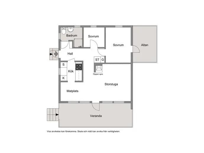 Floor plan for Oxbärsstigen 1