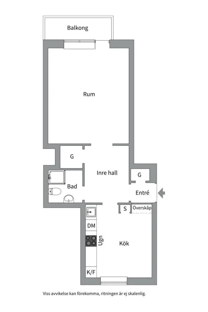 Planritning för S:t Persgatan 45B