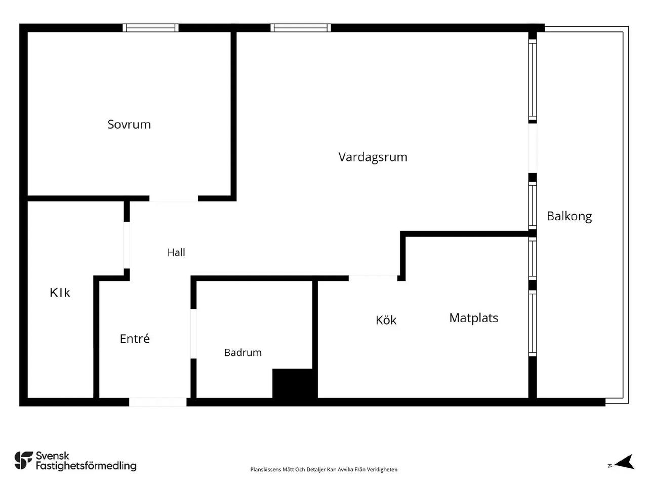 Floor plan for Paradvägen 41