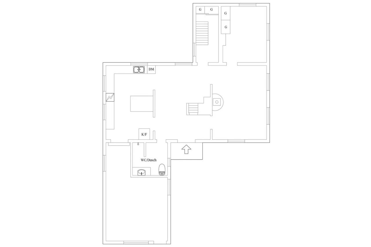 Floor plan for Donnersgatan 36
