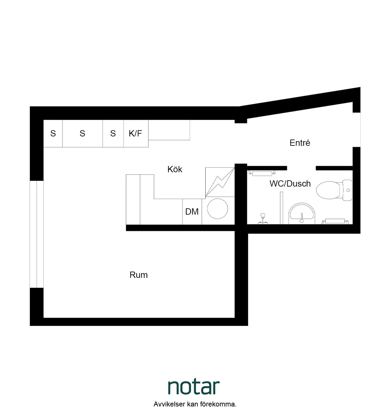 Floor plan for Karlshamnsgatan 6