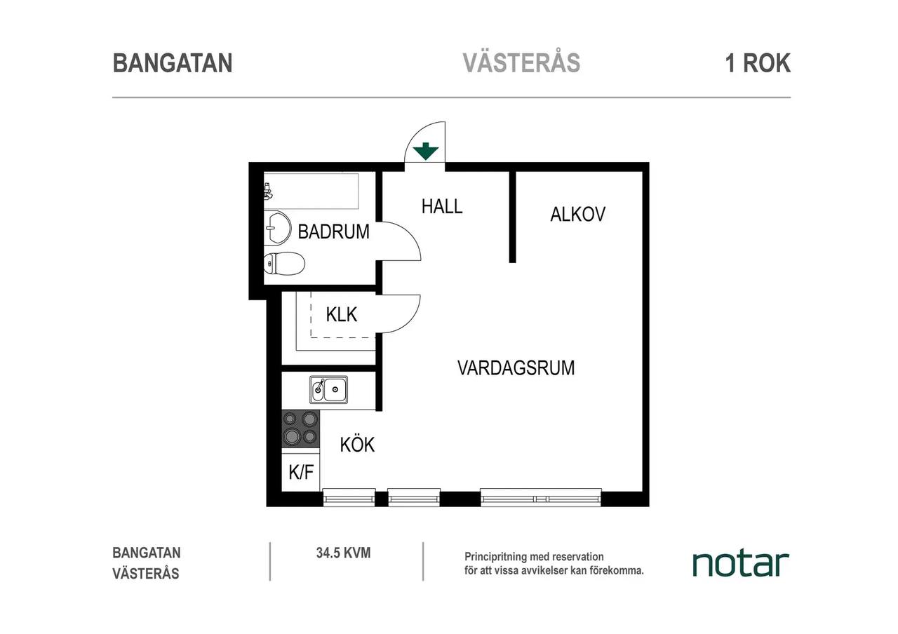 Floor plan for Bangatan 53