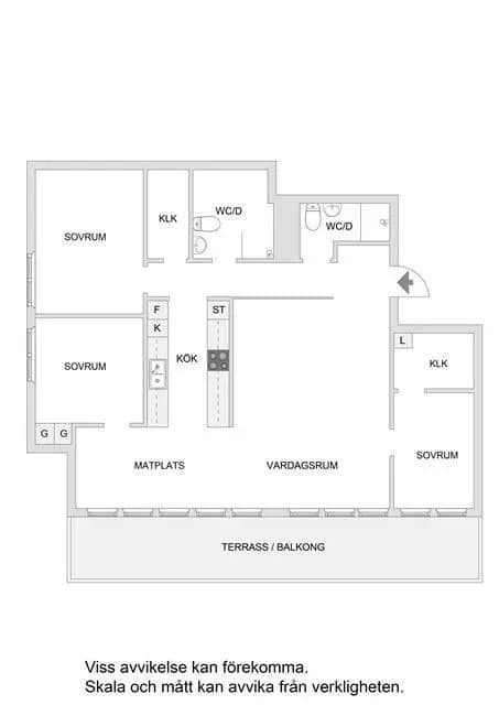Planritning för Stockholmsvägen 30