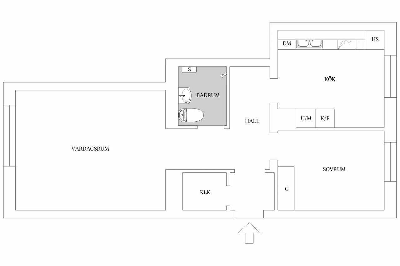 Floor plan for Almbacksgatan 2C