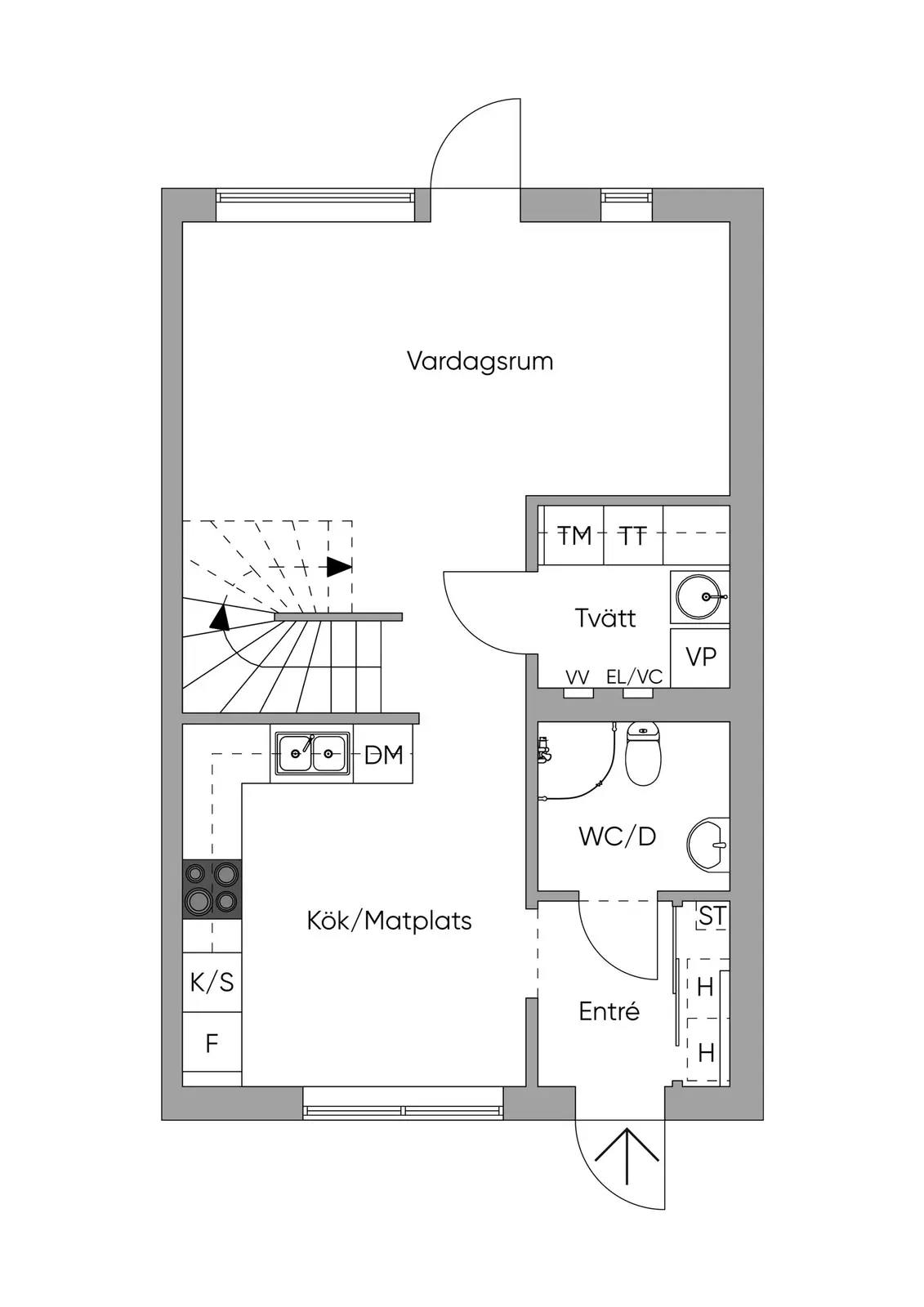 Floor plan for Fingerharvsvägen 62