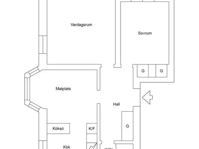 Floor plan for Åldermansgatan 5A