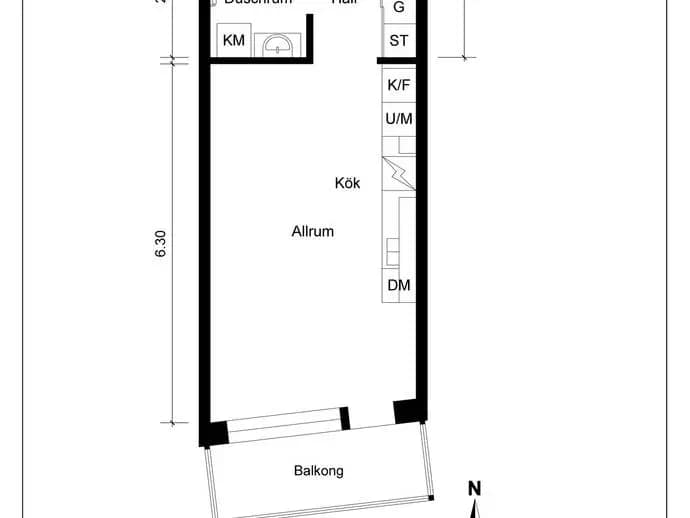 Floor plan for Thorells Gata 12