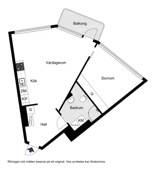 Floor plan for Löjtnantsgatan 3, Våning 13!