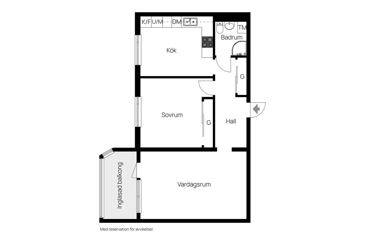 Floor plan for Tallvägen 17