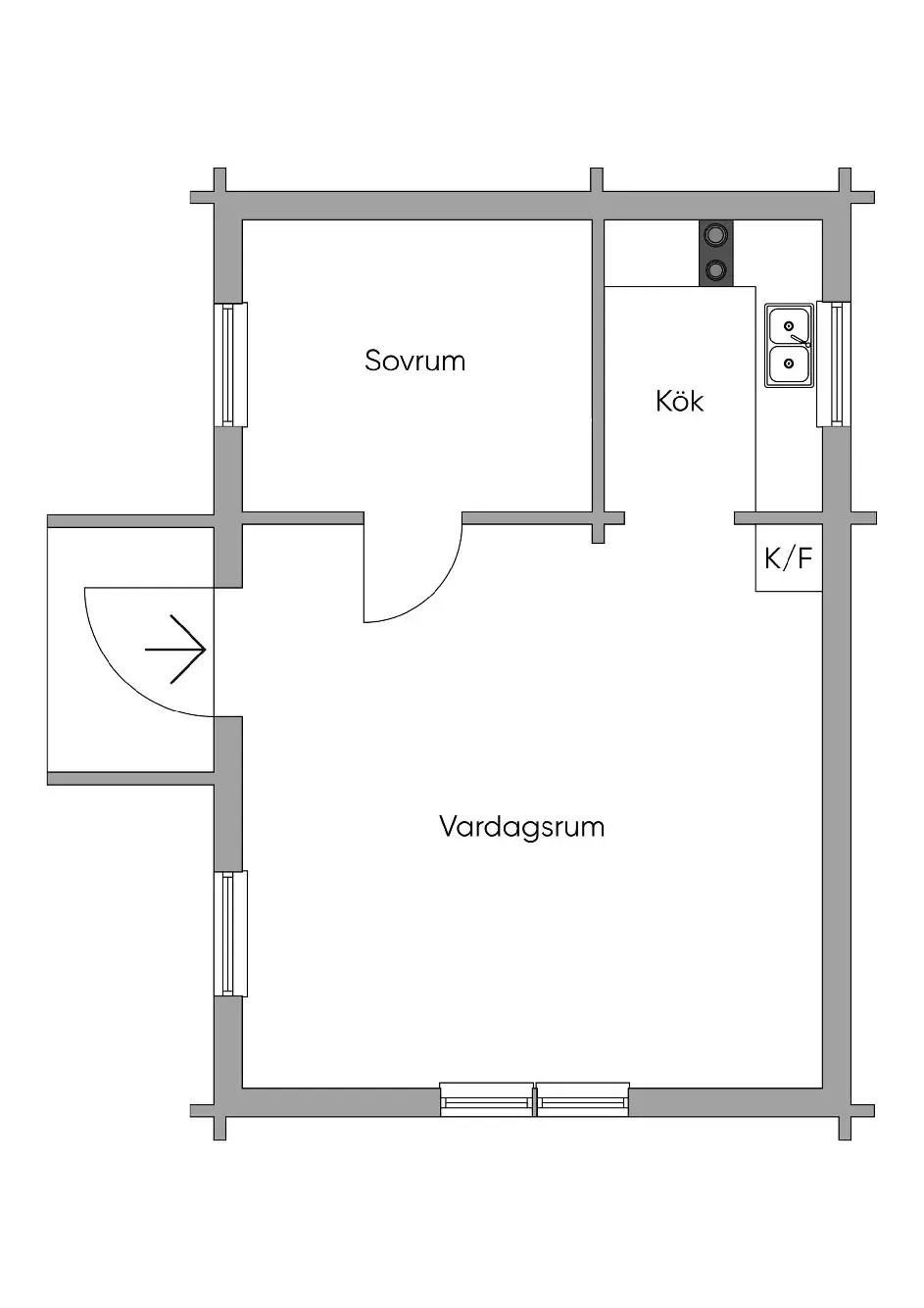 Floor plan for Gaddesanna 396