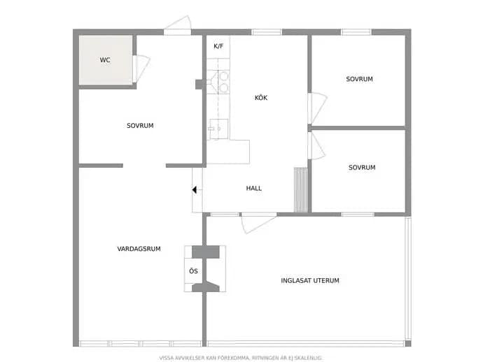 Floor plan for Hjortronvägen 3