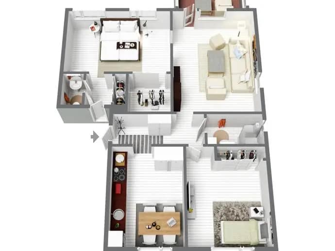Planritning för Lövlundsgatan 23