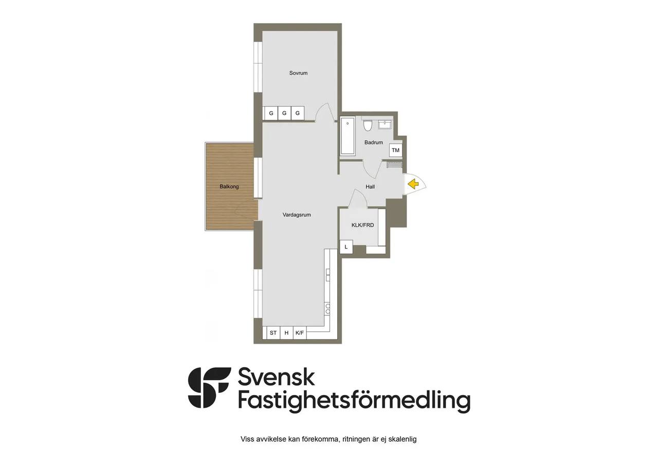 Planritning för Axel Wennergrens väg 20