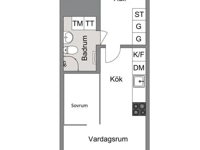Floor plan for Ellen Keys gata 24, 3 tr