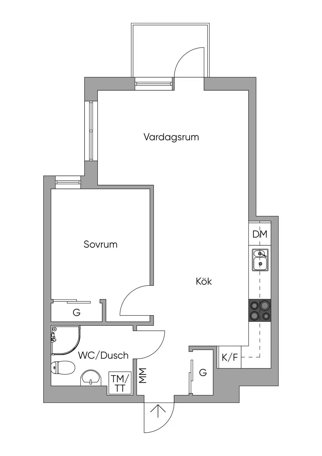 Floor plan for Tellusborgsvägen 94