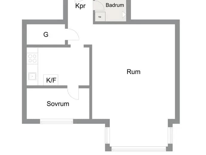 Floor plan for Amiralsgatan 72A
