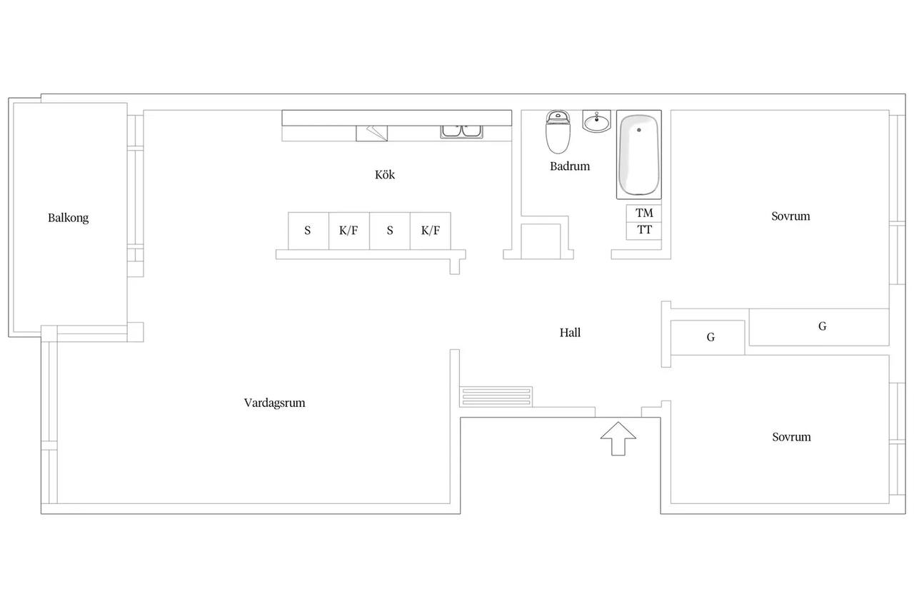 Planritning för Vetterslundsgatan 10
