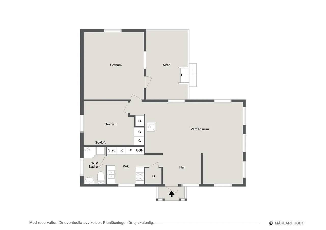 Floor plan for Vårhallavägen 10