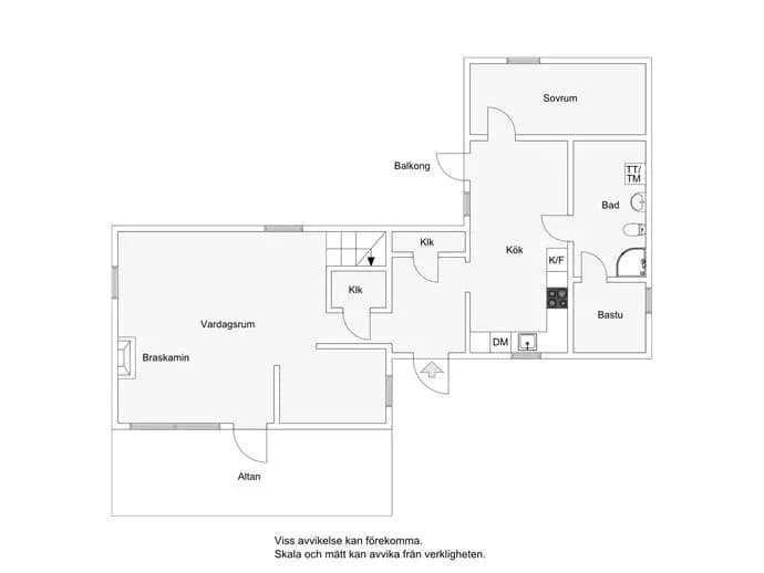 Planritning för Vedahöjden 95
