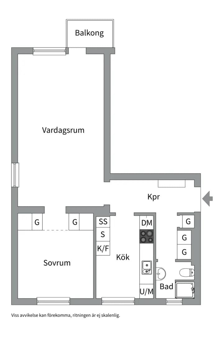 Planritning för Svartbäcksgatan 76A