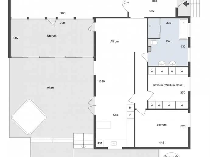 Floor plan for Solbacksvägen 22