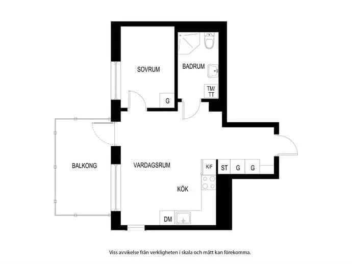 Floor plan for Fyrspannsgatan 172 vån 11