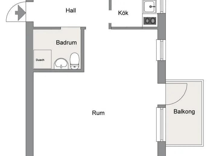 Floor plan for Vittangigatan 41