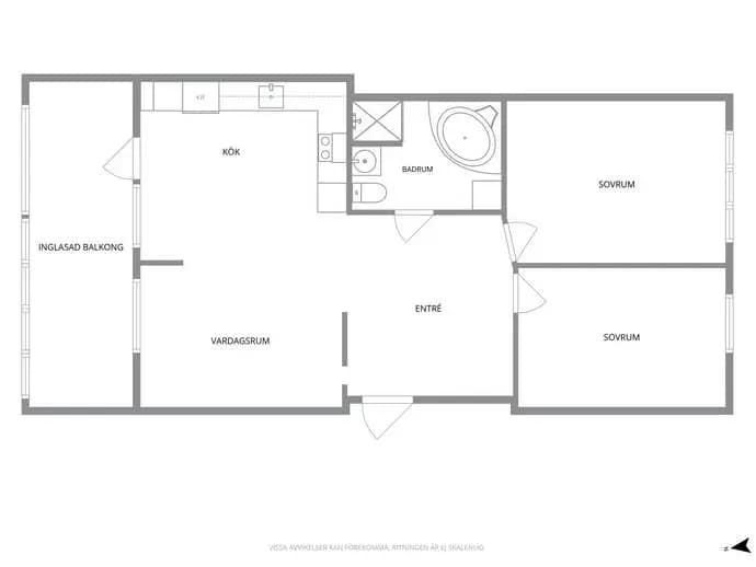 Floor plan for Ättekullagatan 20