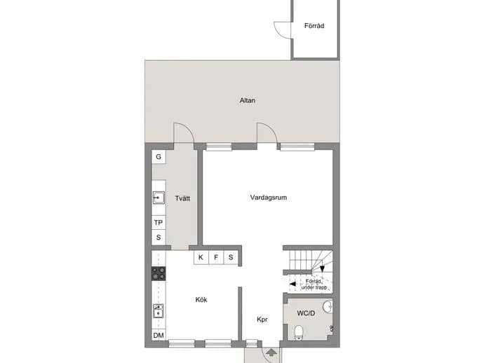 Floor plan for Pilsbovägen 37B