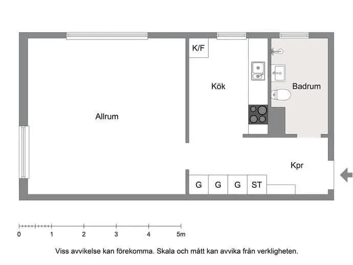 Planritning för Kvarnvägen 8