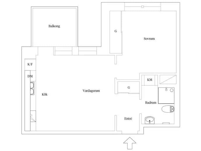 Floor plan for Redaregatan 29