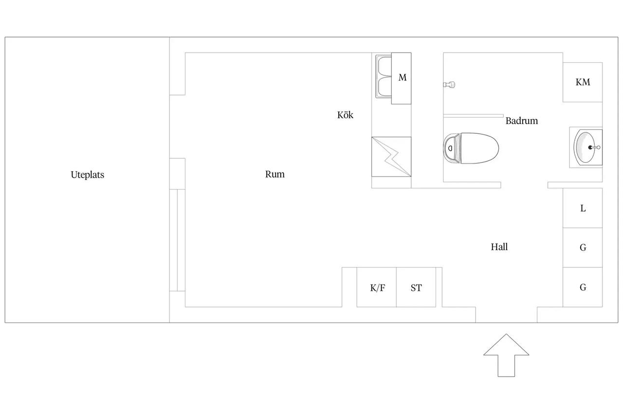Floor plan for Magasinsgatan 7A