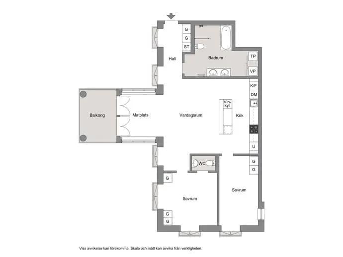 Floor plan for Lantbrukets väg 1