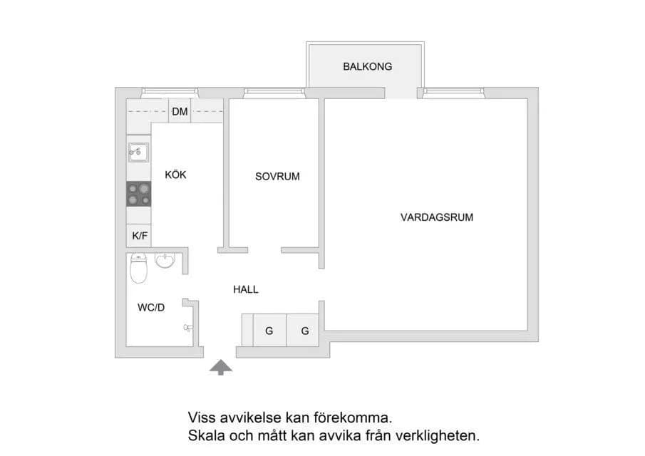 Planritning för Trädgårdsgatan 5