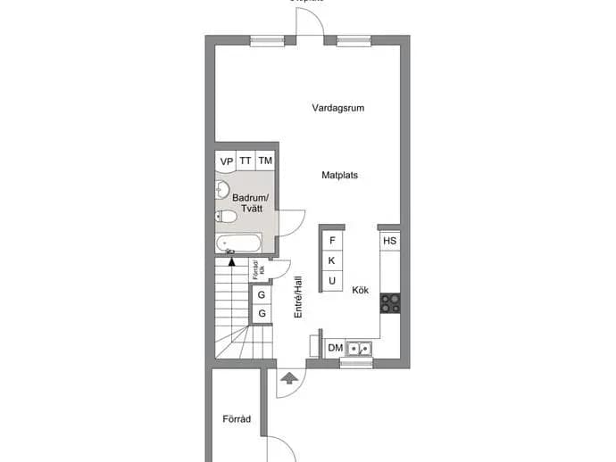 Floor plan for Regalskeppsvägen 13F