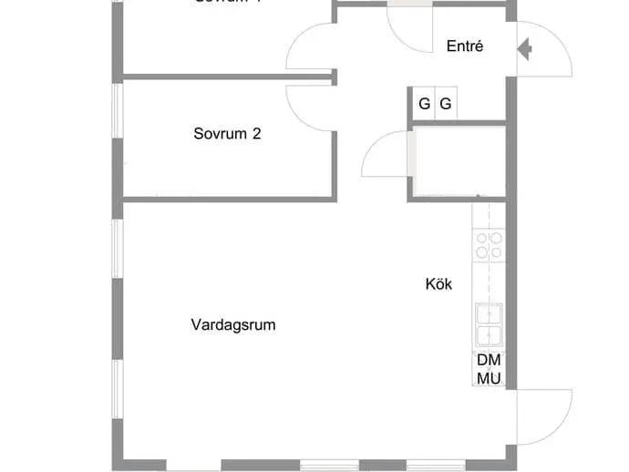 Floor plan for Carl Flormansgatan 2
