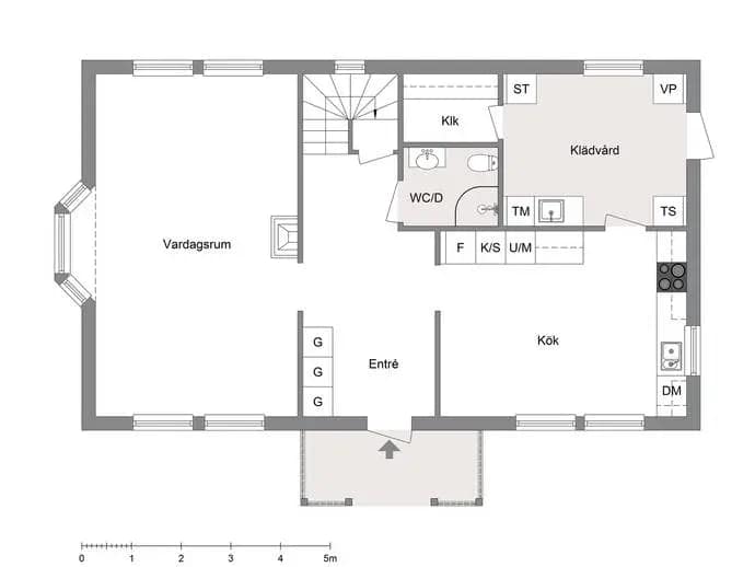 Planritning för Skogsbackavägen 10