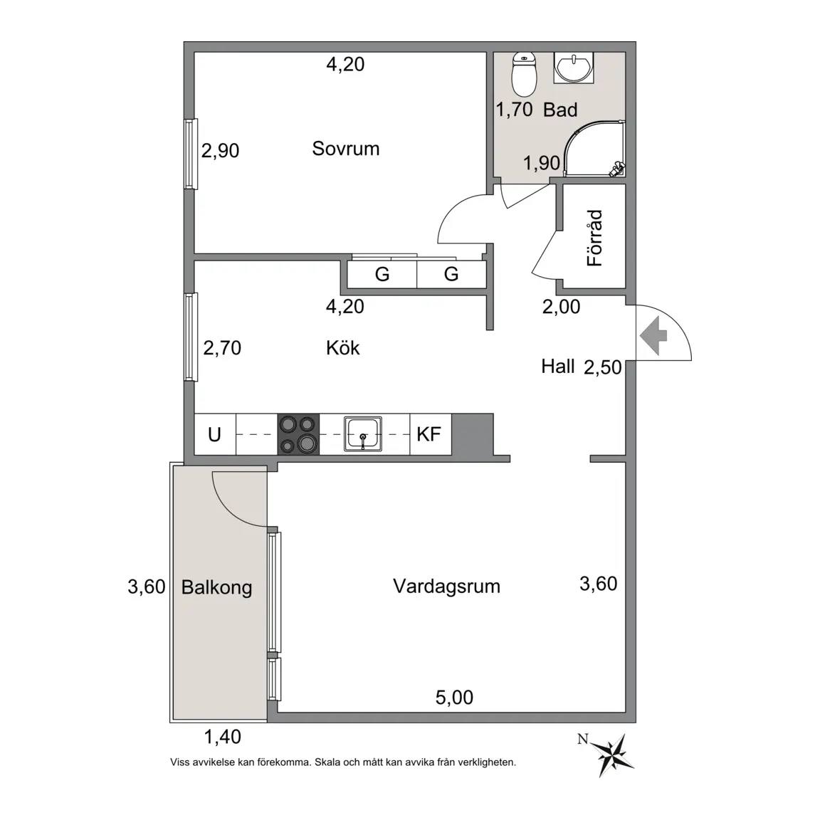 Floor plan for Plangatan 32