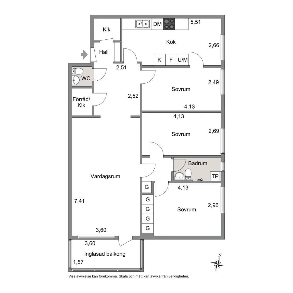 Floor plan for Molkomsbacken 24, 7 tr