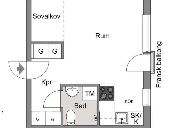 Floor plan for Olshammarsgatan 79