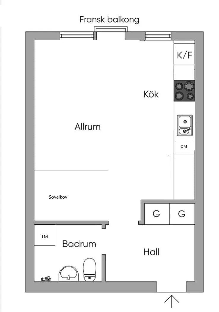 Floor plan for Lina Sandells Plan 9